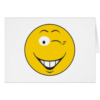 Cartão Face Winking