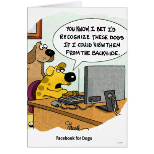 Cartão Facebook para cães