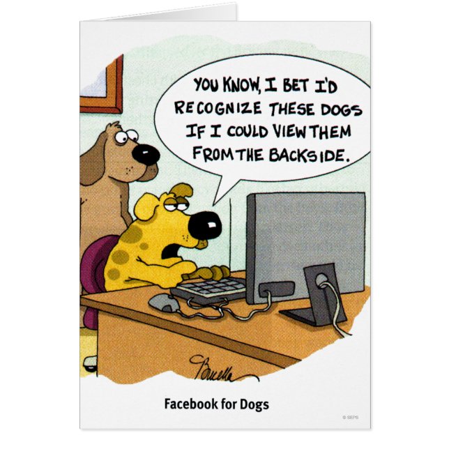 Cartão Facebook para cães (Frente)