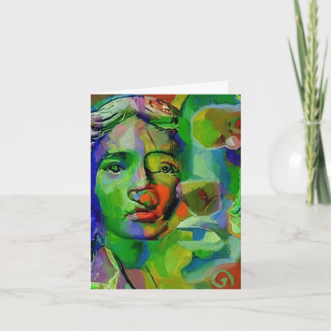 Cartão Faces computer art Mark Westerfield, card   (Frente)