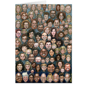 Cartão Faces de Humanidade