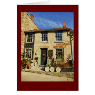 Cartão Fachada de Artican do carvalho da pradaria com