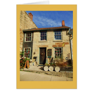 Cartão Fachada de Artican do carvalho da pradaria com