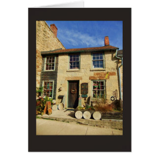 Cartão Fachada de Artican do carvalho da pradaria com