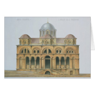 Cartão Fachada de Mefa Dzamissi, a igreja de St. Theodor