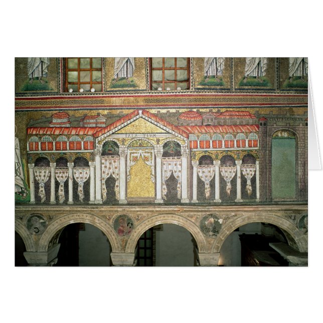 Cartão Fachada do Palazzo di Teodorico, 527-99 (Frente Horizontal)