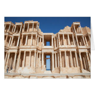 Cartão Fachada e Palco do Anfiteatro Romano