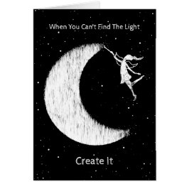 Cartão Fada da arte: Pinte a lua - criar a luz