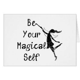 Cartão Fada da arte: Seja seu auto mágico