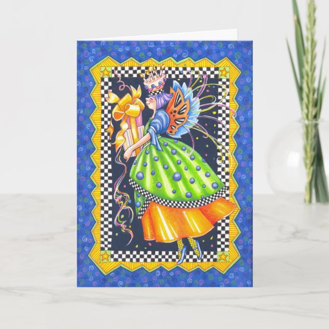 Cartão fada de aniversário (Frente)