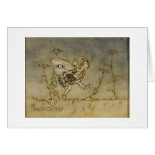 Cartão Fada de Arthur Rackham , ilustração 'de um Mids