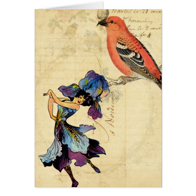 Cartão Fada de dança (Frente)