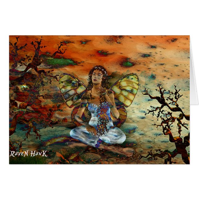 Cartão Fada do deserto (Frente Horizontal)