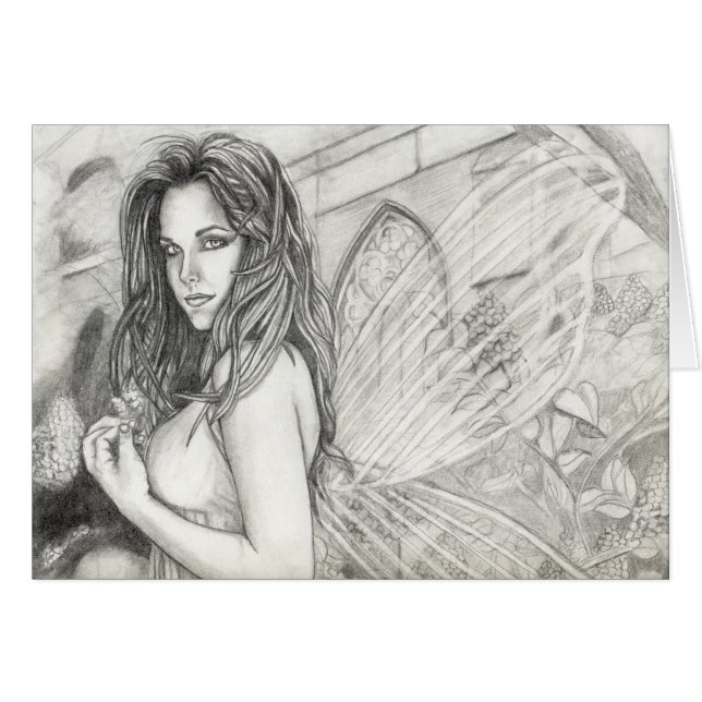 Cartão Fada do Lilac (Frente horizontal)