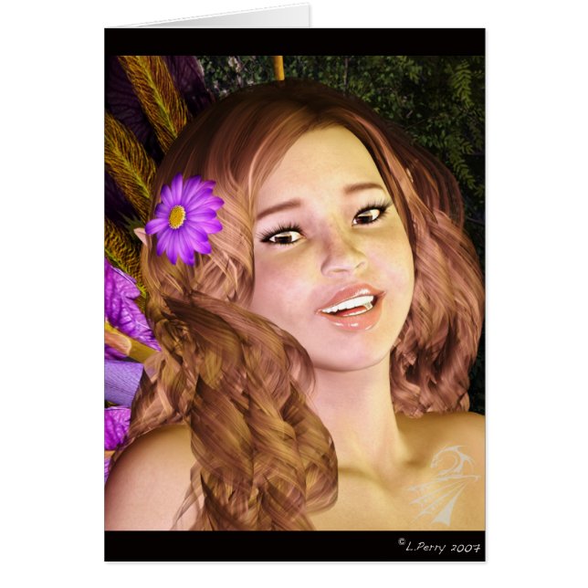 Cartão Fada do verão (Frente)