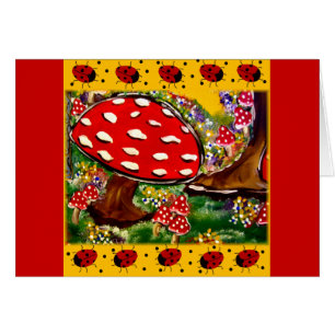 Cartão Fada Lady Bugs