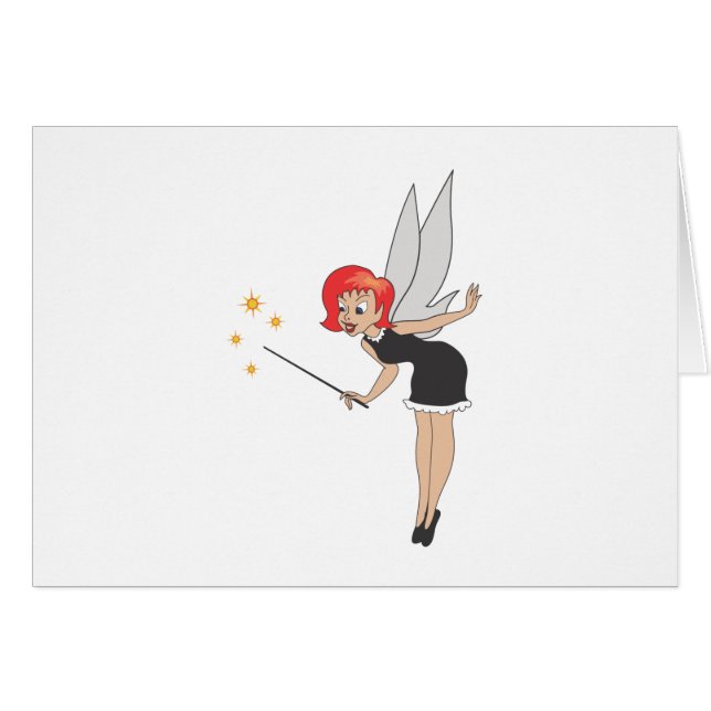 Cartão Fada mágica (Frente Horizontal)