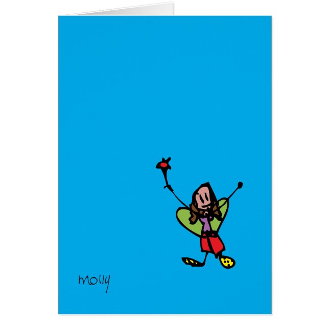 Cartão Fada pequena (Frente)