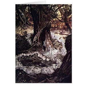 Cartão Fada Rainha e Fadas nas Florestas