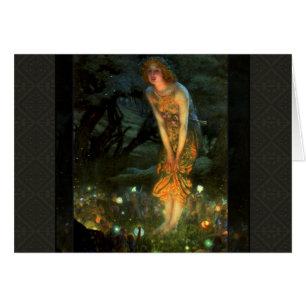 Cartão Fadas do Círculo Láteo Fairies no meio da véspera 