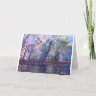 Cartão Fadas Notecards do jardim