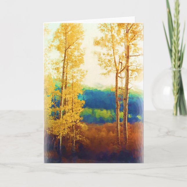 Cartão Faded Aspens card (Frente)