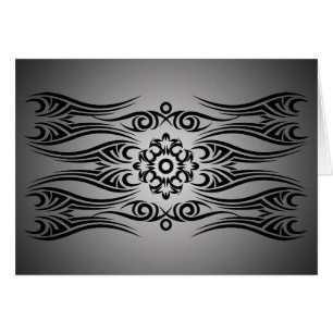 Cartão fadeIN pipe% preto tribal do tatuagem preto 1%