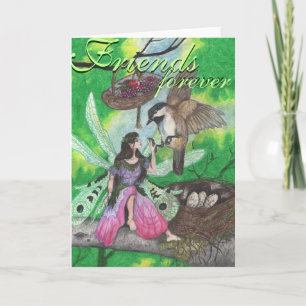 Cartão Faery Amigos para sempre
