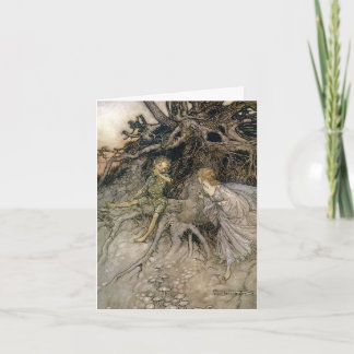 Cartão Faery image, Midsummer Night's Dream, customizable