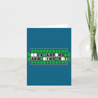 Cartão Fafo Resolva o Puzzle ao Redor Ilustração