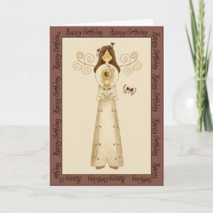 Cartão Fairies in the Garden Birthday Greeting