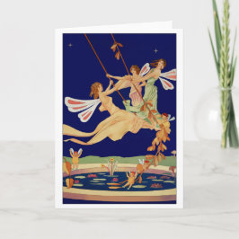 Cartão "Fairies Swing" Greeting Card