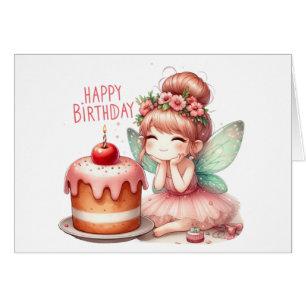 Cartão Fairy Birthday Card