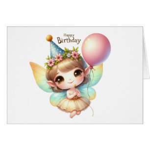 Cartão Fairy Birthday Card