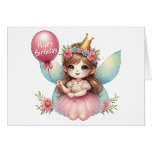 Cartão Fairy Birthday Card