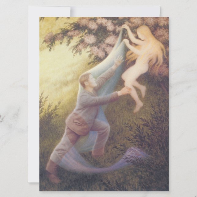 Cartão Fairy Dream (por Theodor Severin Kittelsen) (Frente)