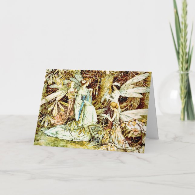 Cartão Fairy Jewels Birthday (Frente)