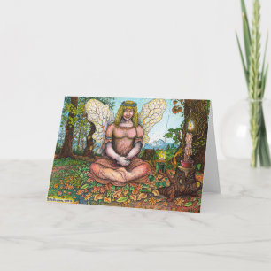 Cartão Fairy Meditation Greeting Card
