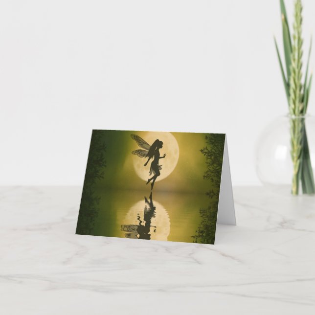 Cartão Fairy Reflect Siluetts Note card (Frente)