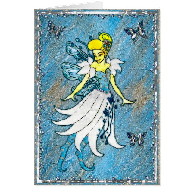 Cartão Fairytale Blue Fantasy (Frente)