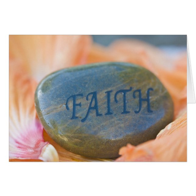 Cartão Faith (Frente horizontal)