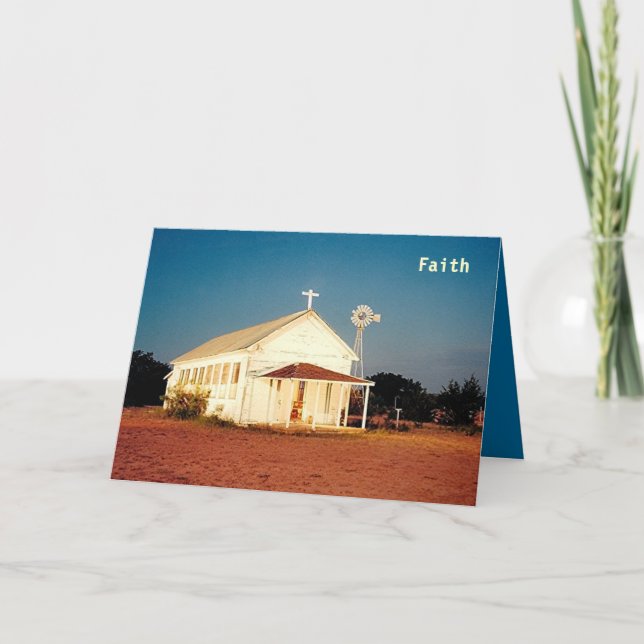 Cartão FAITH AGLOW greeting card (Frente)