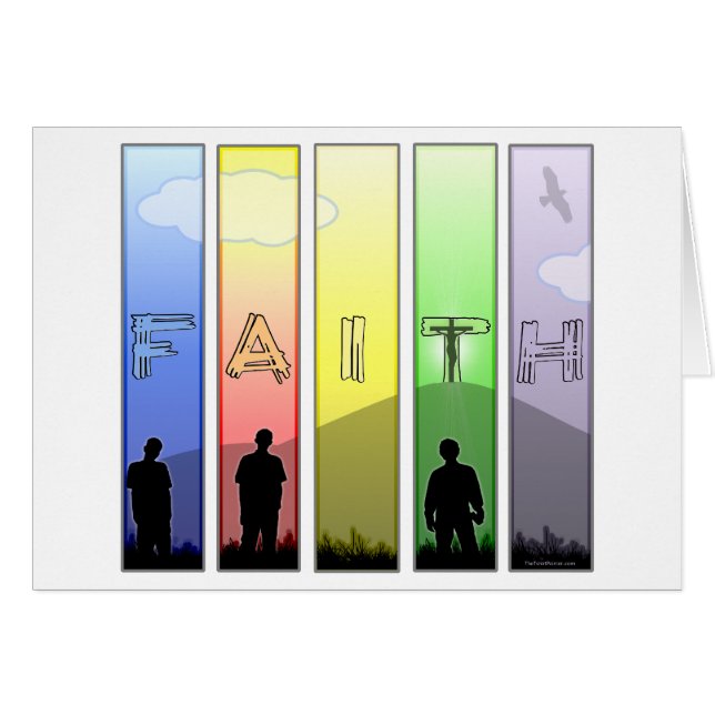 Cartão Faith Cross (Frente Horizontal)