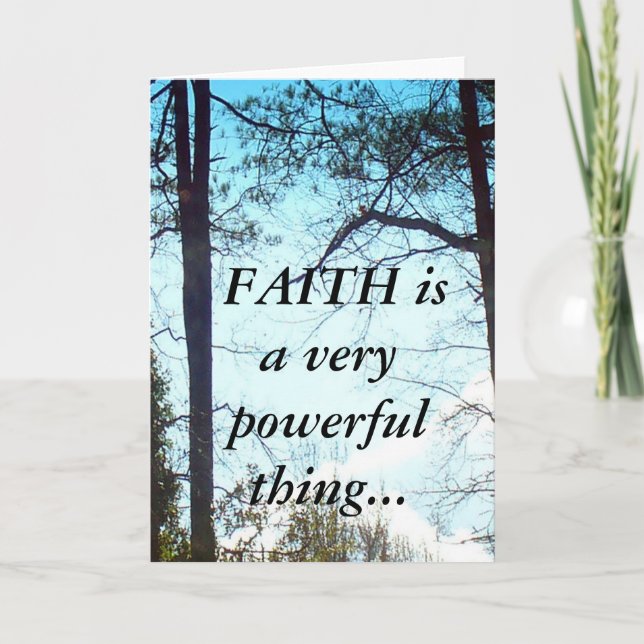 Cartão Faith Greeting Card (Frente)
