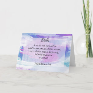 Cartão Faith Greeting Card Encouragement Bible Religious