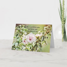 Cartão Faith Hibiscus Flower Birthday Card