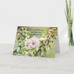 Cartão Faith Hibiscus Flower Birthday Card