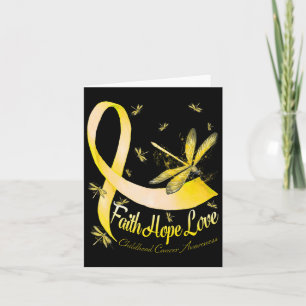 Cartão Faith Hope ama o Dragonf da Consciência do Cancer