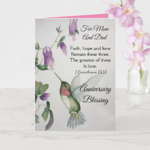 Cartão Faith Hope ama Pai Aniversário Abençoando