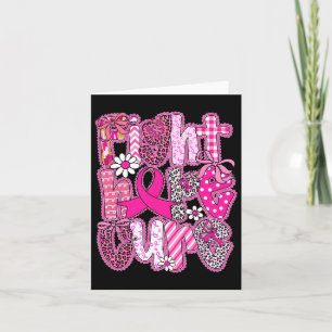 Cartão Faith Hope Cure Breast Awarness Survivence F